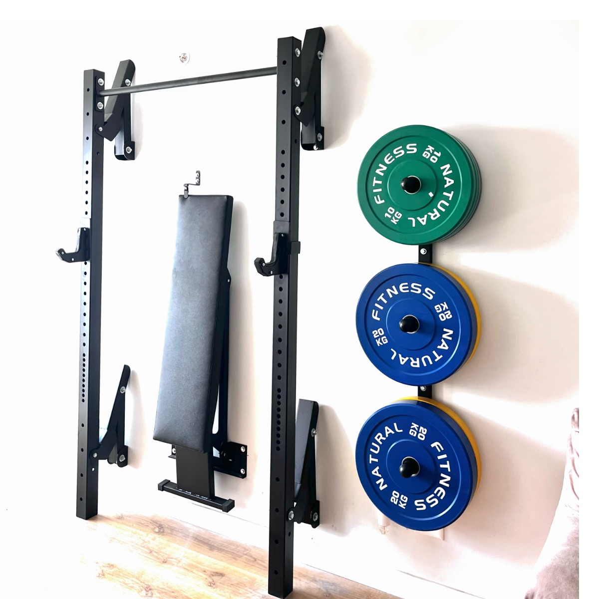 rack plegable con banca plegable home gym lima peru