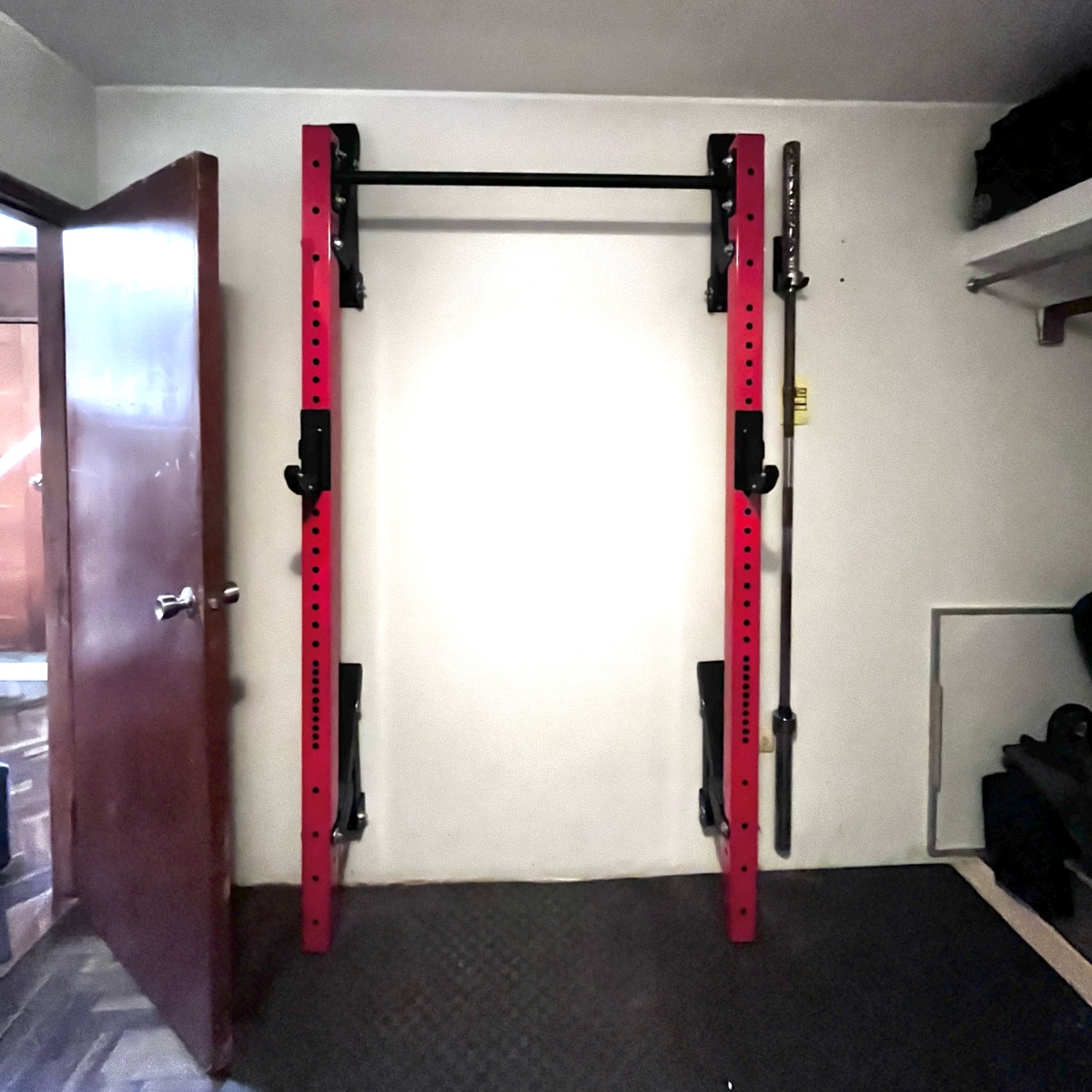 rack plegable rojo home gym lima peru